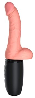 Pipedream King Cock Plus 17 cm Jasny - Model z funkcją ciepła i dynamiczną pracą King Cock