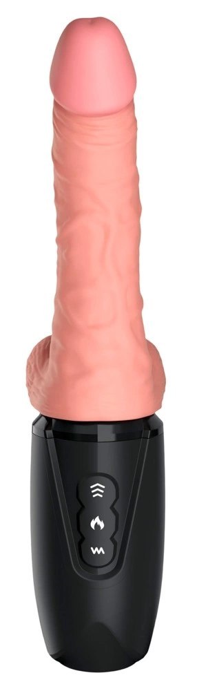Pipedream King Cock Plus 17 cm Jasny - Model z funkcją ciepła i dynamiczną pracą King Cock