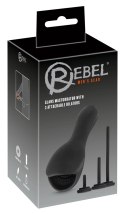 Rebel Model Intymny Czarny 10 Trybow + 3 Wkładki Rozszerzające Rebel