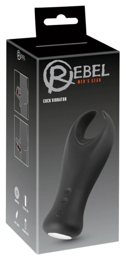 Rebel Model Intymny z 10 trybami wibracji, silikonowy, czarny Rebel