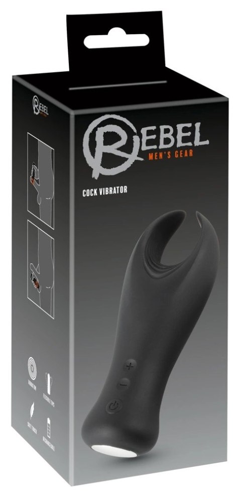 Rebel Model Intymny z 10 trybami wibracji, silikonowy, czarny Rebel