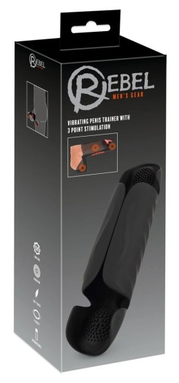 Rebel Penis Trainer 3-punktowy - Intymny trenażer z 3 silnikami, silikon Rebel