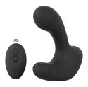 Rebel RC Butt Plug silikonowy, 3 funkcje, z pilotem, czarny, 14,2 cm Rebel