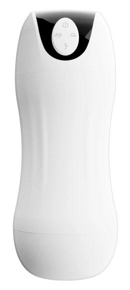 Stroker Model Dual White - System Ssania i Wibracji, 21 cm Stroker