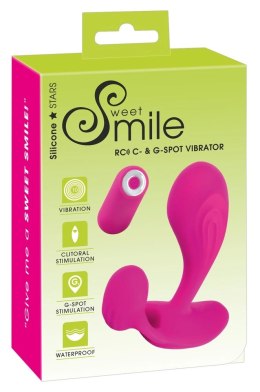 Sweet Smile RC C&G-Spot - Wibrator punktu G i łechtaczki z pilotem, silikon Sweet Smile