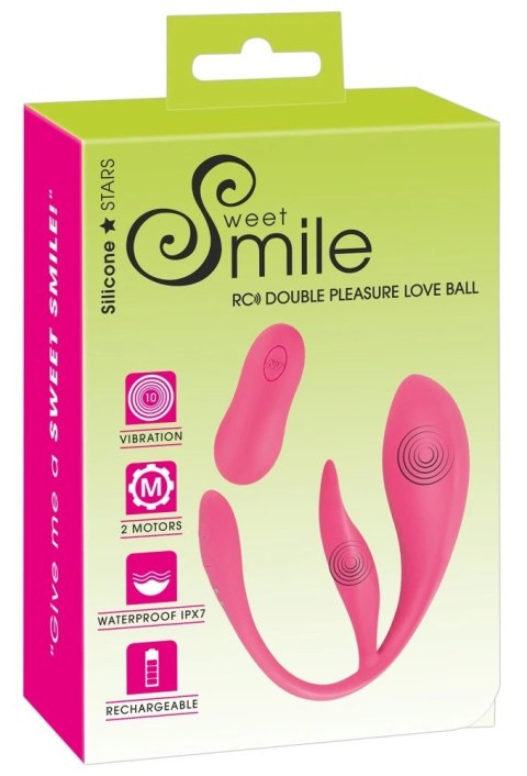 Sweet Smile RC Double Pleasure Love Ball jajko z pilotem wodoodporne Sweet Smile