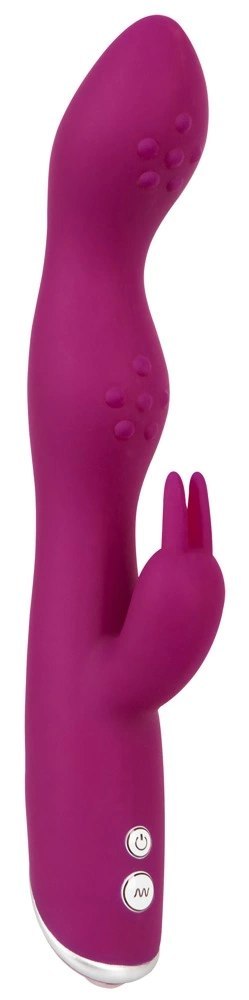 Sweet Smile Rabbit Violet system podwojnej stymulacji A&G, 23,6 cm Sweet Smile