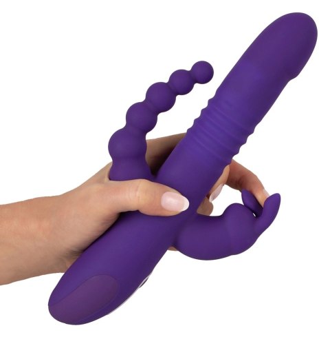 Sweet Smile Thrusting Pearl Triple - wielofunkcyjny model silikonowy USB 26 cm Sweet Smile