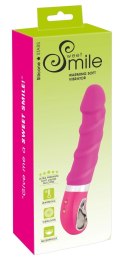 Sweet Smile Wibrator Warming Soft rożowy z funkcją grzania 22,8 cm Sweet Smile