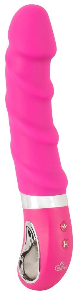 Sweet Smile Wibrator Warming Soft rożowy z funkcją grzania 22,8 cm Sweet Smile