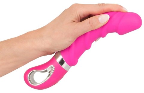 Sweet Smile Wibrator Warming Soft rożowy z funkcją grzania 22,8 cm Sweet Smile