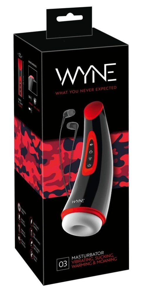 WYNE Model 03 Intymny System Wibracyjno-Ssący z Podgrzewaniem 26 cm WYNE