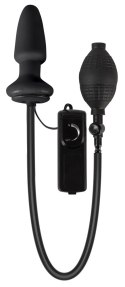 You2Toys Korek z pompką i wibracjami, lateksowy, czarny, 12 cm You2Toys