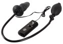 You2Toys Korek z pompką i wibracjami, lateksowy, czarny, 12 cm You2Toys