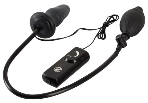 You2Toys Korek z pompką i wibracjami, lateksowy, czarny, 12 cm You2Toys