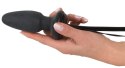 You2Toys Korek z pompką i wibracjami, lateksowy, czarny, 12 cm You2Toys