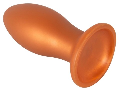 ANOS Big Plug 16 cm z przyssawką, silikonowy, pomarańczowy ANOS