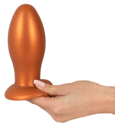ANOS Big Plug 16 cm z przyssawką, silikonowy, pomarańczowy ANOS