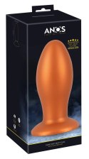 ANOS Wtyczka Stożkowa z Przyssawką XL 16 cm Pomarańczowa Silikon ANOS