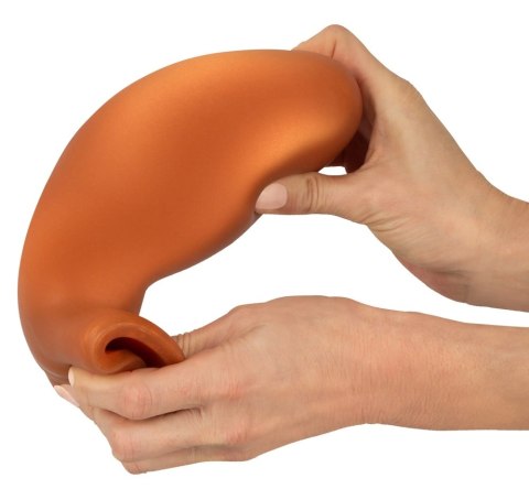 ANOS Wtyczka Stożkowa z Przyssawką XL 16 cm Pomarańczowa Silikon ANOS