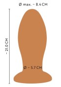 ANOS Wtyczka Stożkowa z Przyssawką XL 16 cm Pomarańczowa Silikon ANOS
