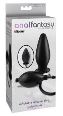 Anal Fantasy Collection Korek Anatomiczny Pompowany Silikonowy Czarny Anal Fantasy