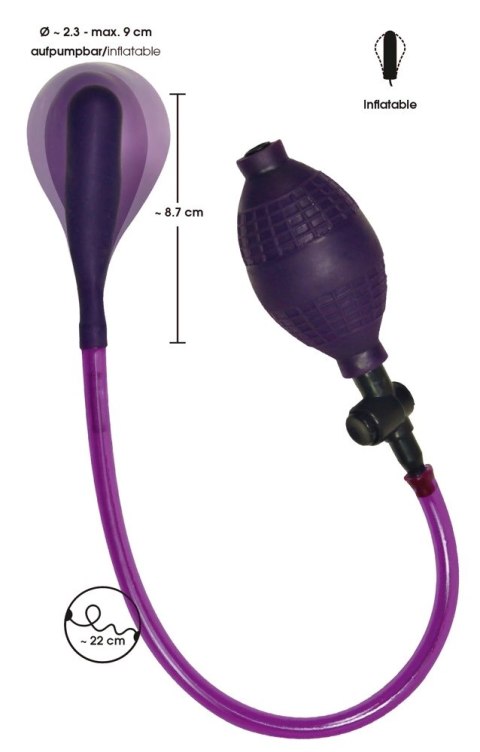 Bad Kitty Balon Intymny Fioletowy Pompowany Ręcznie 8,7 cm Bad Kitty