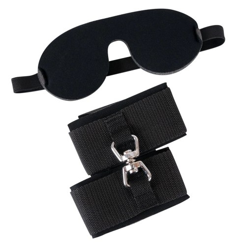 Bad Kitty Zestaw Akcesoriow - Mankiety i Opaska Czarna, Regulowane Bad Kitty