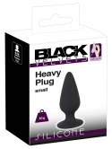 Black Velvets Plug stożkowy silikonowy mały 7,8 cm czarny 40 g Black Velvets