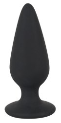 Black Velvets Plug stożkowy silikonowy mały 7,8 cm czarny 40 g Black Velvets