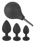 Black Velvets Zestaw 4w1 z prysznicem i 3 aplikatorami, czarny Black Velvets