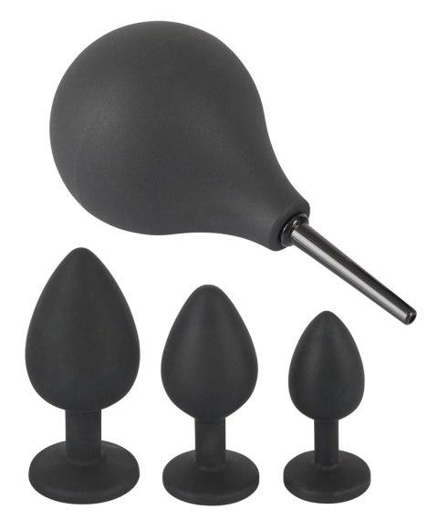 Black Velvets Zestaw 4w1 z prysznicem i 3 aplikatorami, czarny Black Velvets