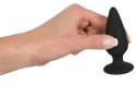 Black Velvets stożkowy korek anatomiczny średni 8,9cm czarny ciężki Black Velvets