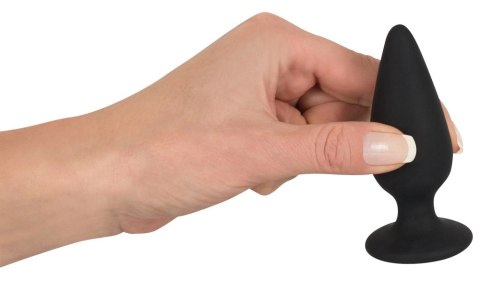 Black Velvets stożkowy korek anatomiczny średni 8,9cm czarny ciężki Black Velvets