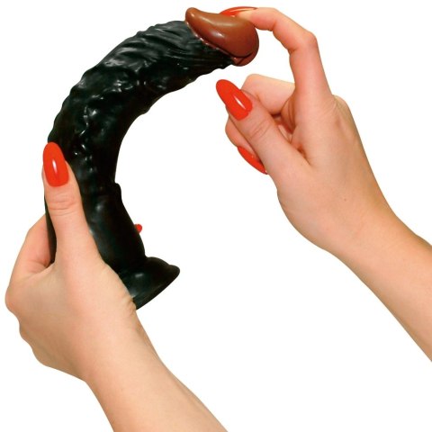 European Lover czarne 23 cm model z przyssawką PVC European Lover