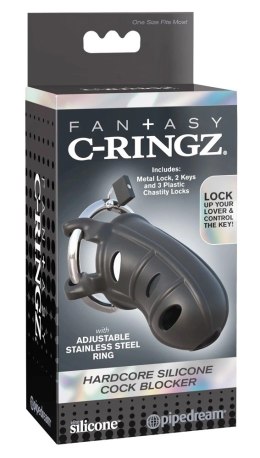 Fantasy C-Ringz Model z Metalowym Zamkiem - Silikonowa klatka 9,5 cm Fantasy C-Ringz