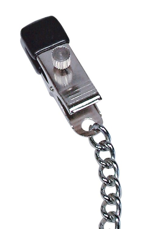 Fetish Collection Łańcuch metalowy z regulowanymi zaciskami 30 cm Fetish Collection