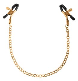Fetish Fantasy Gold Regulowane zaciski z łańcuchem złotym 42 cm Fetish Fantasy