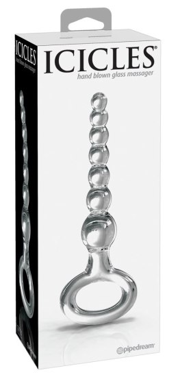 Icicles Szklany Łańcuszek Kulisty z Uchwytem 20,5cm Przezroczysty Icicles