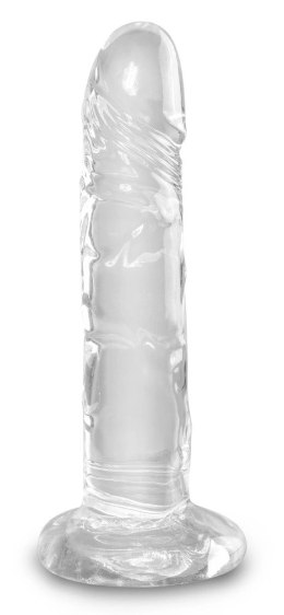 King Cock Clear Model Transparentny 15 cm z Przyssawką King Cock
