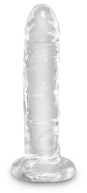 King Cock Clear Model Transparentny 15 cm z Przyssawką King Cock
