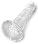 King Cock Clear Model Transparentny 15 cm z Przyssawką King Cock
