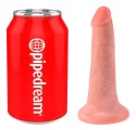 King Cock Model 13 cm Jasny - Elastyczny z Przyssawką PVC King Cock