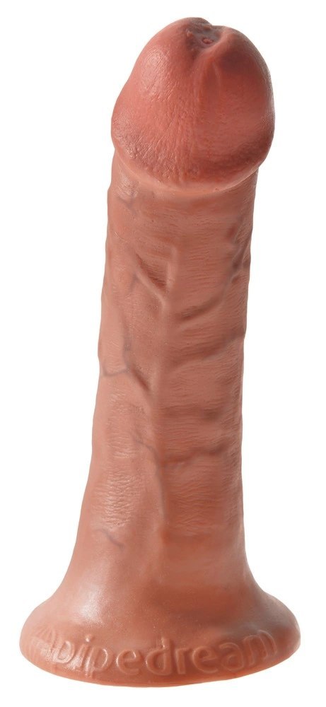 King Cock Model 15 cm z przyssawką, ciemny odcień skory King Cock