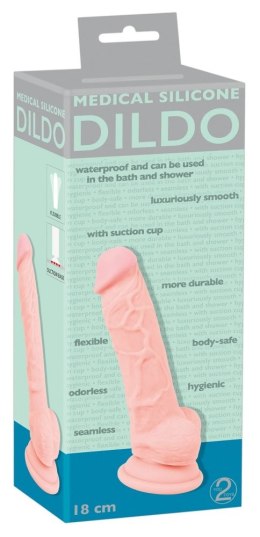 Medical Silicone Model 18cm - anatomiczny przyrząd silikonowy z przyssawką Medical Silicone