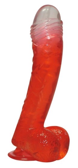 NMC Model Elastyczny PVC 17cm Czerwony - anatomiczny kształt, przyssawka NMC