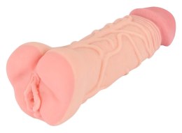 Nature Skin 2w1 Model Intymny TPE 22,1 cm Elastyczny Naturalny Nature Skin