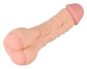 Nature Skin 2w1 - model anatomiczny z otworem, długość 21 cm, TPE Nature Skin