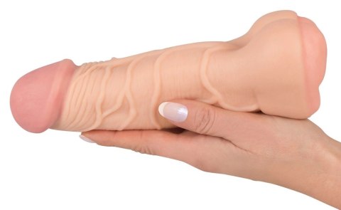 Nature Skin 2w1 - model anatomiczny z otworem, długość 21 cm, TPE Nature Skin