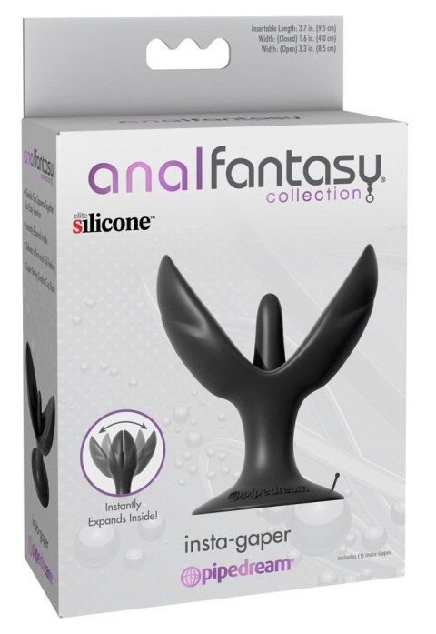 Pipedream Anal Fantasy Insta-Gaper silikonowy korek z przyssawką 9,5 cm Anal Fantasy